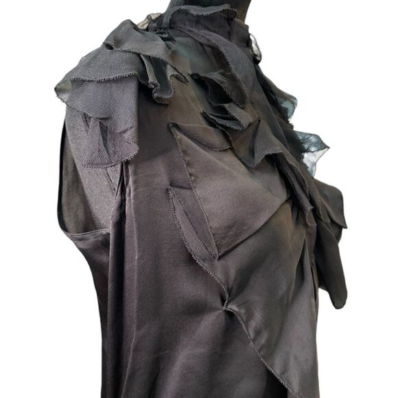 Givenchy Silk Sleeveless Ruffle Blouse (EU 40/US 8) - Picture 3 of 13